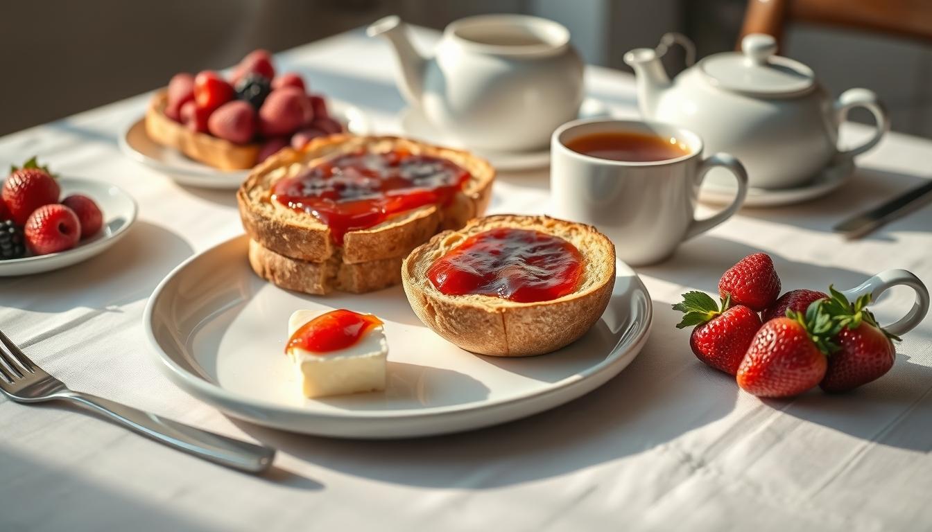 Measured baking ingredients prepared on a counter